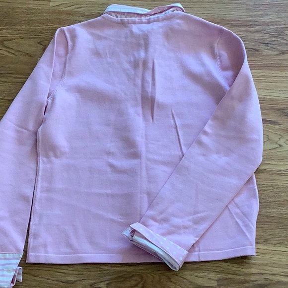 JONES NEW YORK Pink Long Sleeve Top with removable dickie and reversible cuffs M - Picture 7 of 7